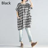 Celmia Fashion Women Striped Dress Oversized Short Sleeve Pockets Shirt Dress 2018 Summer Top Casual Loose Vestido Plus Size 5XL